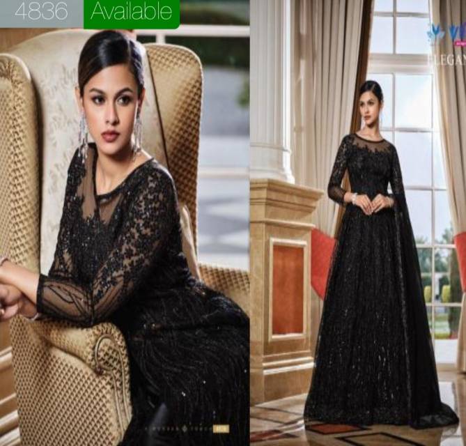 Vipul Fashion Elegnace 4836 Wedding Wear Anarkali Salwar Kameez Colleciton 